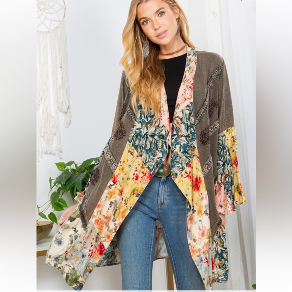 NWT YOUNG THREADS BLAZER/KIMONO - Picture 4 of 6
